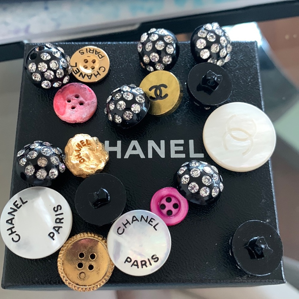Remaining Chanel Buttons (box included of all bought)